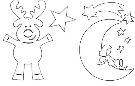 Трафареты на окна новогодние