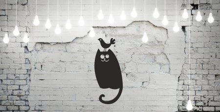 Кирпичная стена трафарет