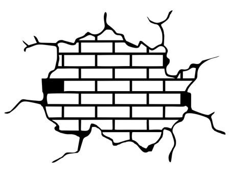 Кирпичная стена рисунок