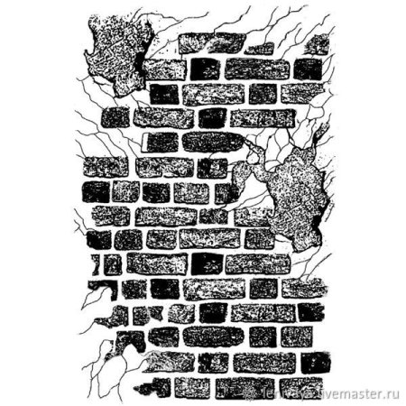 Трафарет кирпичной кладки