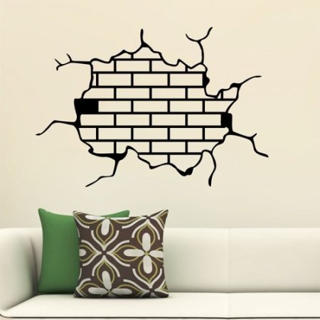 Стикеры на стену кирпичики