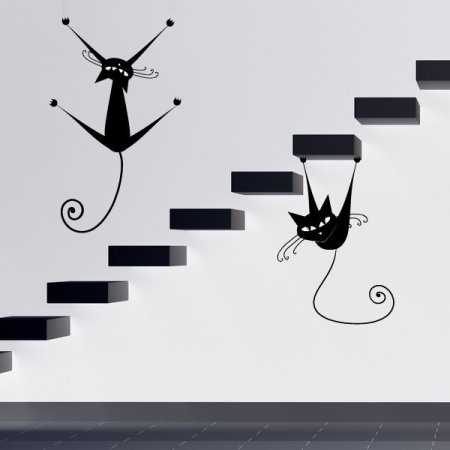 Черно белые трафареты для стен