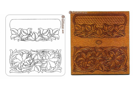 Тиснение на коже в стиле Шеридан эскизы