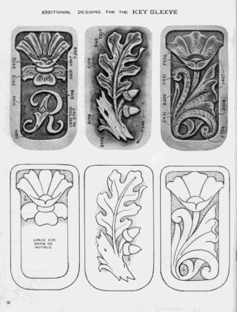 Тиснение Шеридан на коже эскизы