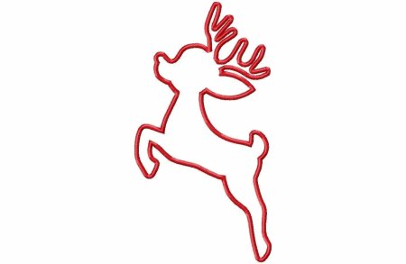 Трафарет оленя для вырезания