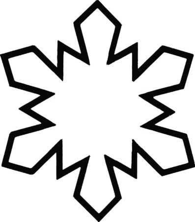 Трафарет «снежинки»