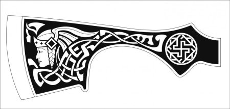 Трафарет на топор