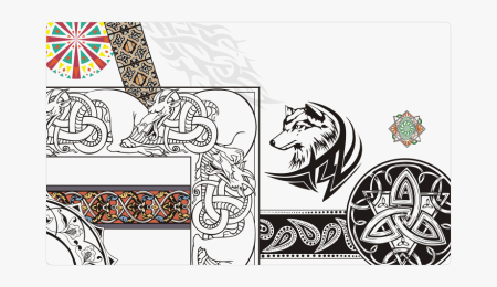 Славянские узоры для травления на топоре