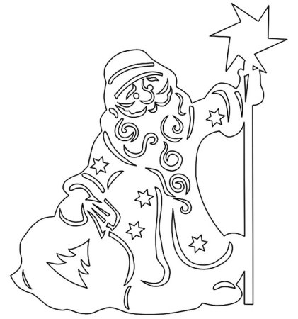 Новогодние вырезки на окна