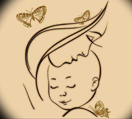 Стилизованный младенец