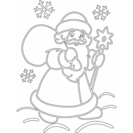 Трафареты на новый год для вырезания