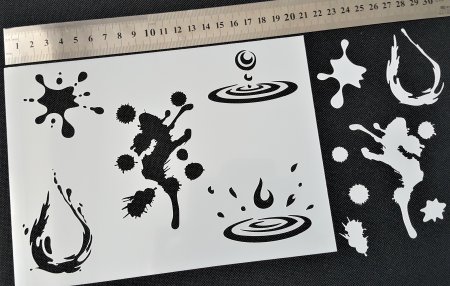 Трафареты для техники набрызг