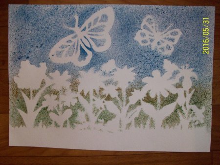 Рисование в технике набрызг