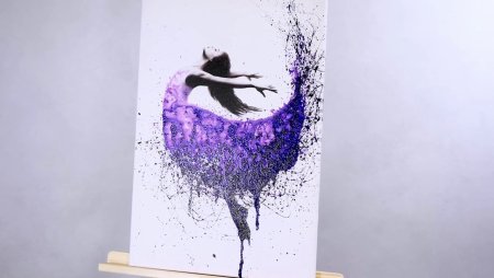 Рисование брызгами для детей