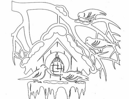 Новогодние вырезки на окна