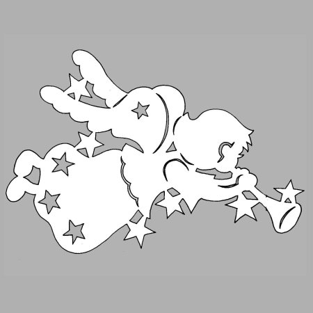 Трафареты на окна новогодние