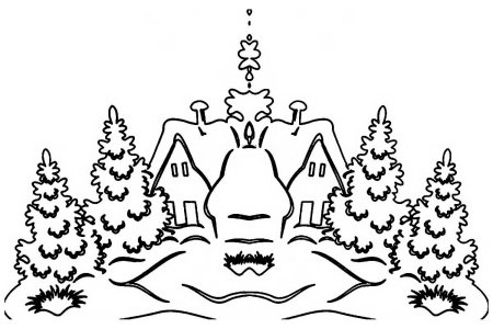 Трафарет «снежинки»