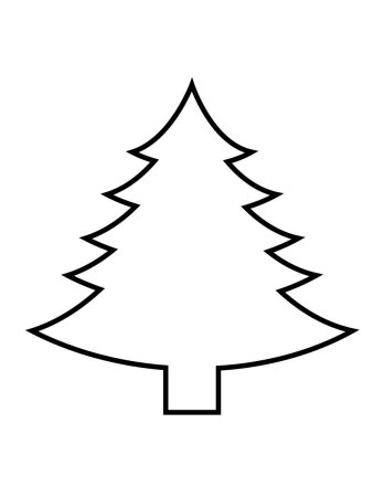 Трафарет "елка"
