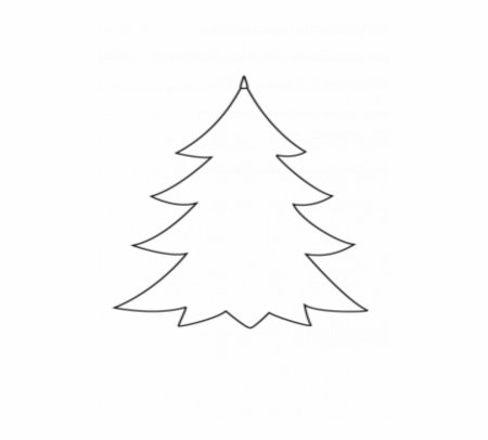 Елка раскраска