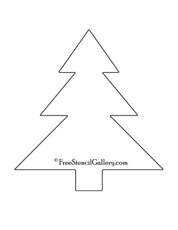 Трафарет "елка"