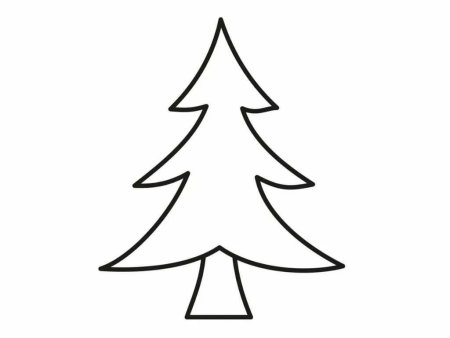 Елка раскраска для детей