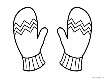 Варежки раскраска