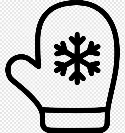 Снежинка на варежке