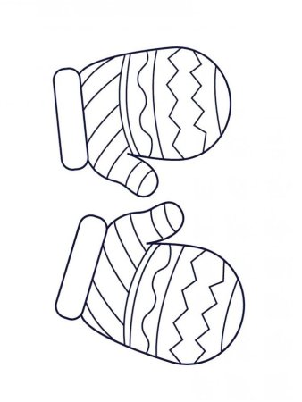 Раскраска. Рукавичка