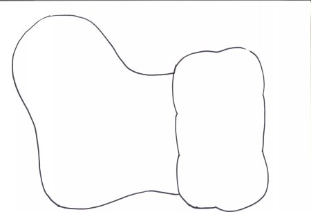 Трафарет варежки