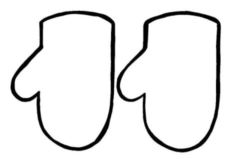 Контур варежки