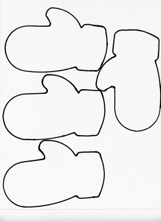 Варежки для вырезания