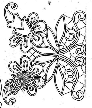 Румынское шнурковое кружево трафарет