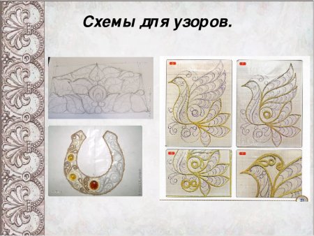Узоры для джутовой филиграни