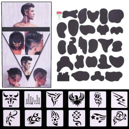 Трафареты для окрашивания волос