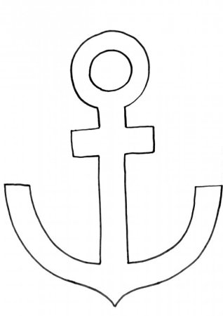 Трафарет якоря