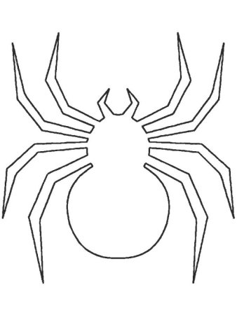 Паук трафарет