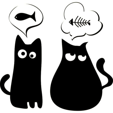 Трафарет кошки