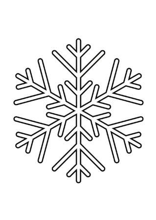 Снежинка раскраска