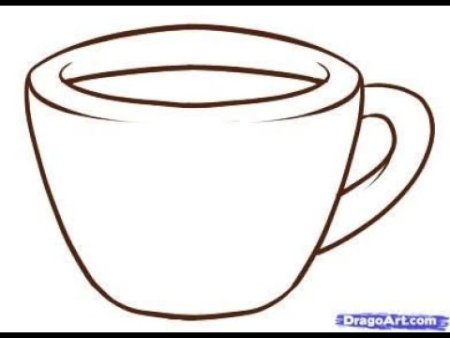 Чашка для срисовки карандашом