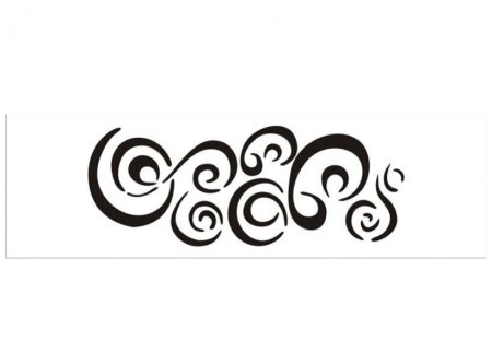 Декоративное покрытие с трафаретом