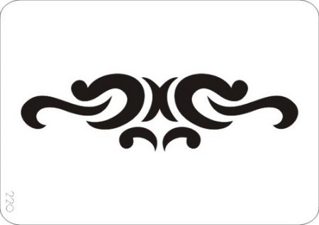 Изготовить трафарет для малярных работ.