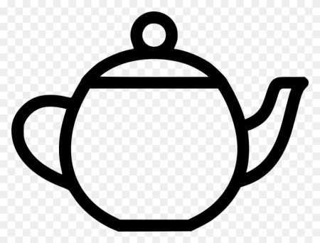 Чайник контурный рисунок