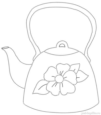 Чайник раскраска