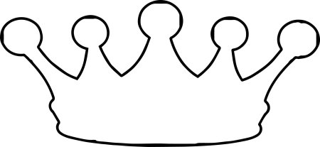 Корона трафарет