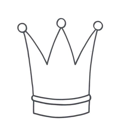 Корона раскраска