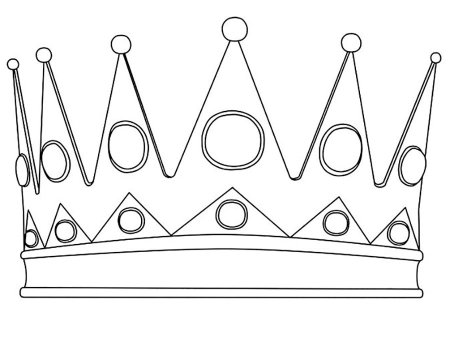 Корона раскраска