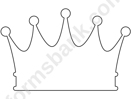 Лекало короны принцессы