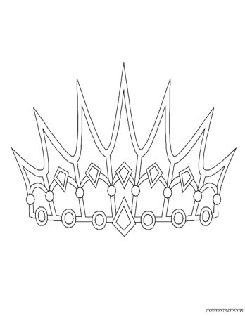 Корона трафарет