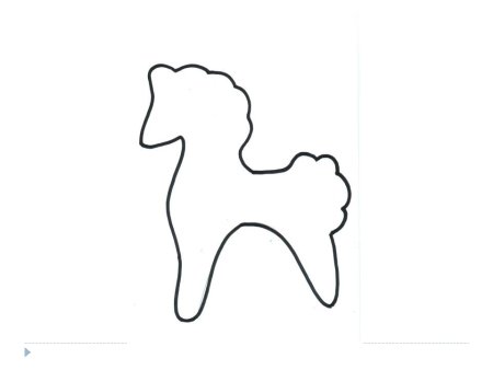 Контур дымковской лошадки