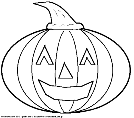 Тыква на Хэллоуин шаблон